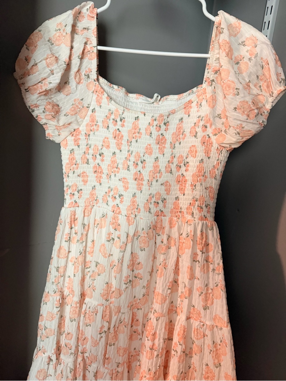 Altar’d State Peach Floral Dress